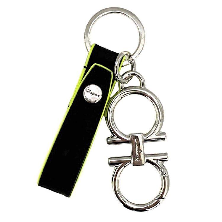 FERRAGAMO サルヴァトーレ フェラガモ キーリング ブラック シルバー