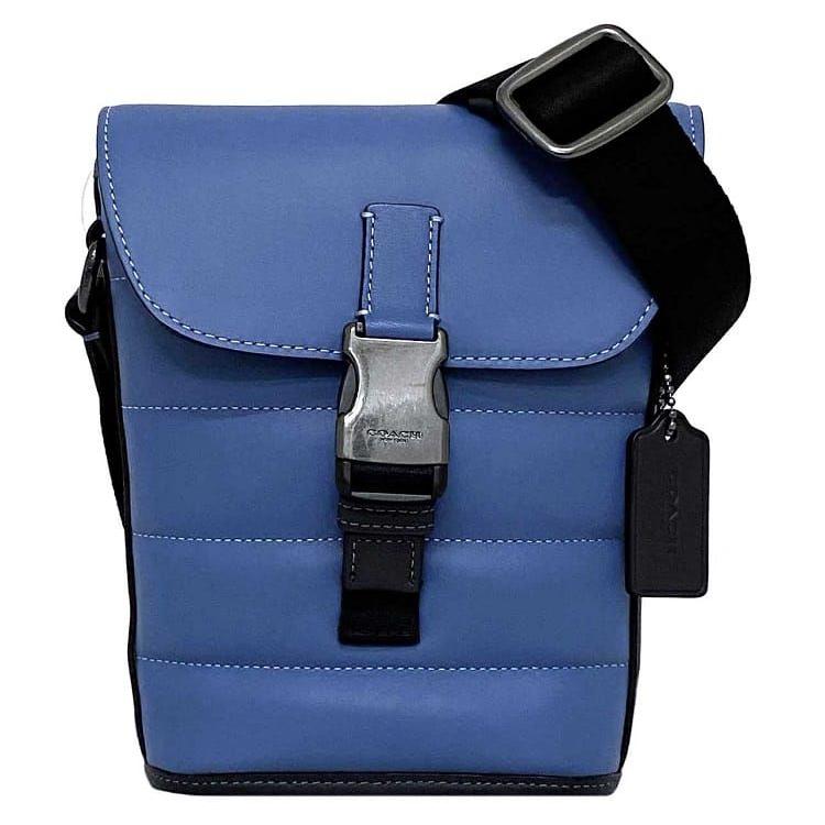 COACH コーチ ショルダーバッグ ブルー ブラック CE651 QB SKY BLUE 未 