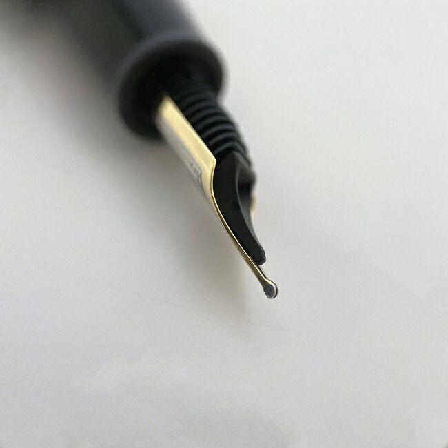 モンブラン 万年筆 ブラック シルバー マイスターシュティック Tix 美  