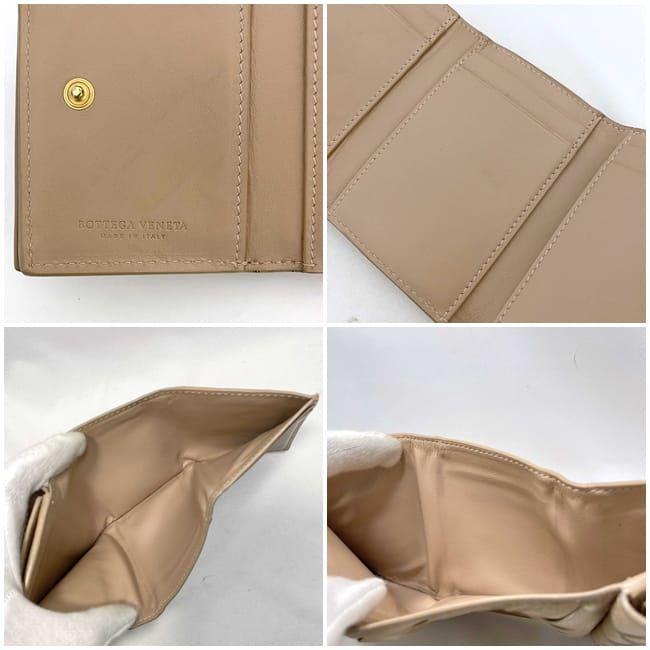 ⭐️ 未使用品 ボッテガヴェネタ イントレチャート 三つ折り財布 ベージュ BOTTEGA VENETA ボッテガ ヴェネタ 三つ折り 財布 ベージュ