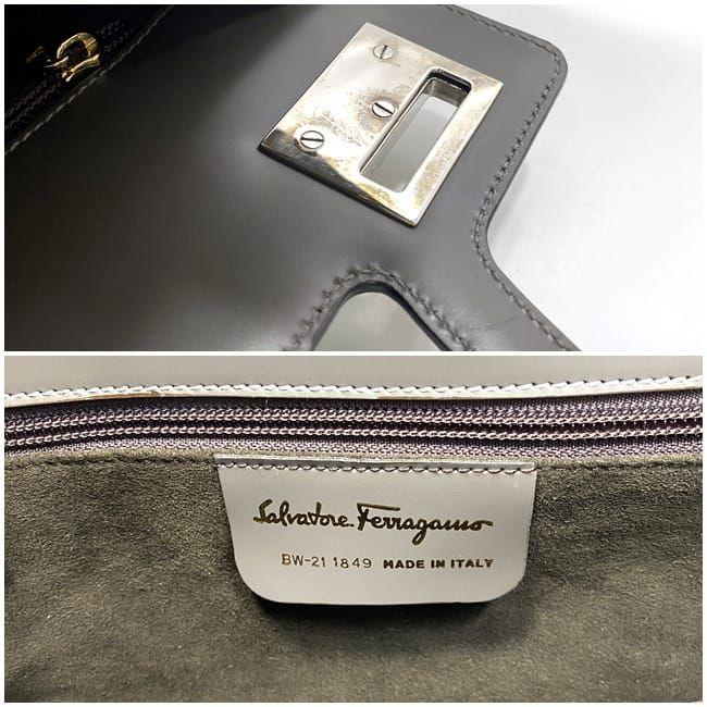 FERRAGAMO サルヴァトーレ フェラガモ ハンドバッグ カーキ グリーン  