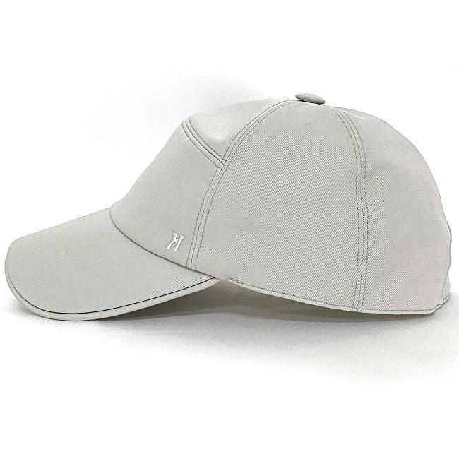 エルメス キャップ グレー ネバダ セリエボタン 帽子 美品 