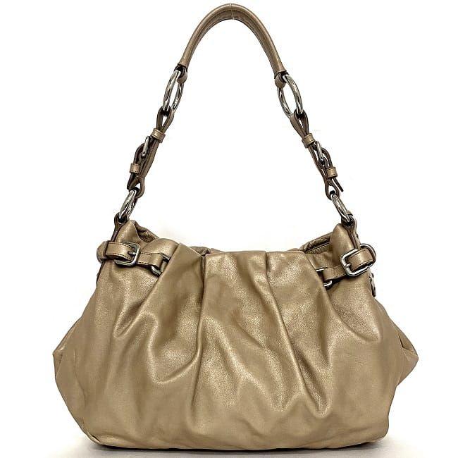 PRADA プラダ ワンショルダー バッグ ピンクベージュ BR3975 美品 