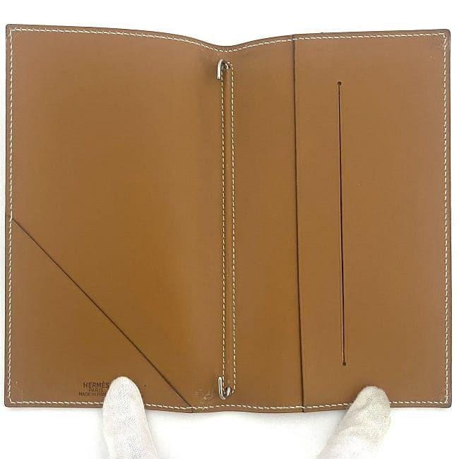 エルメス　刻印あり　手帳カバー　中古　箱無し　ブルー HERMES エルメス アジェンダミニ 手帳カバー スイフト ブルー