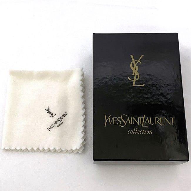 美品　Yves Saint Laurent ゴールドブローチ Yves Saint Laurent イヴ サンローラン ブローチ ゴールド 美品