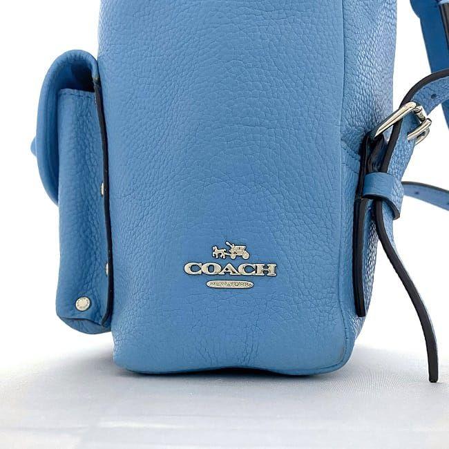 COACH コーチ ミニ リュック ライトブルー 37581 美品 バック COACH コーチ ミニ リュック ライトブルー 37581 美品 バック