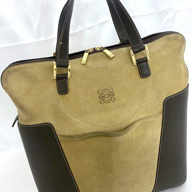 Amazona（LOEWE） ロエベ トートバッグ ベージュ ブラウン