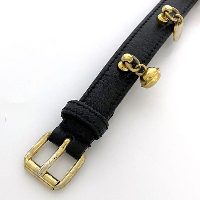 PRADA プラダ ブレスレット ブラック 美品 レア レザー GP 中古