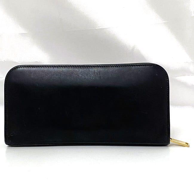 SAINT LAURENT サンローラン パリ ラウンドファスナー 長財布 ブラック  