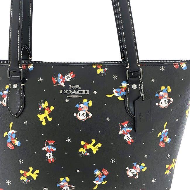 COACH コーチ トートバッグ ブラック ウィズ ホリデー CM189 未使用 美  