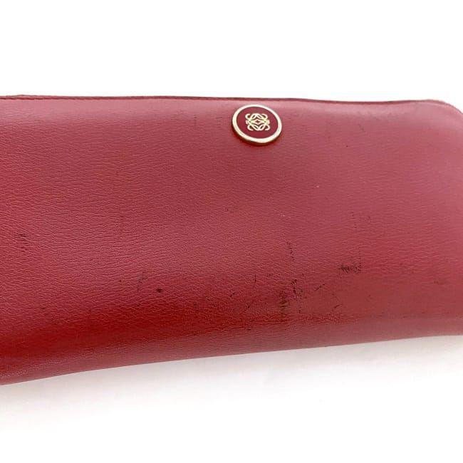 【美品】ロエベ 長財布 ラウンドファスナー ピンク アナグラム レディース ロエベ ラウンドファスナー 長財布 ピンク アナグラム 財布 美品