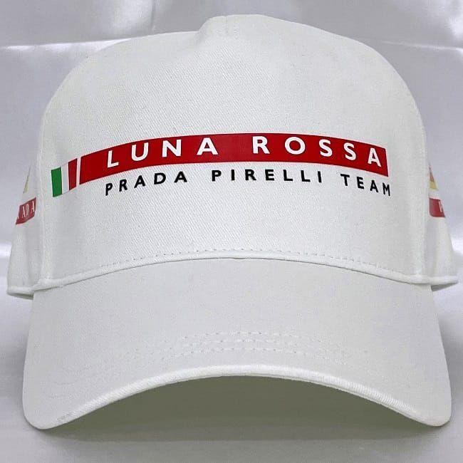 プラダ 帽子 キャップ ホワイト ビアンコ ルナロッサ LRH018 ec-19919 未使用 美品 コットン 100｜f-high-c｜02