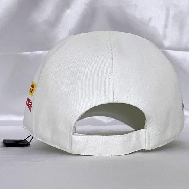 プラダ 帽子 キャップ ホワイト ビアンコ ルナロッサ LRH018 ec-19919 未使用 美品 コットン 100｜f-high-c｜05