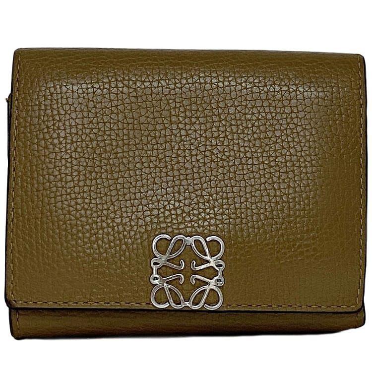 LOEWE ロエベ 三つ折り 財布 トライフォールド ウォレット ブラウン 