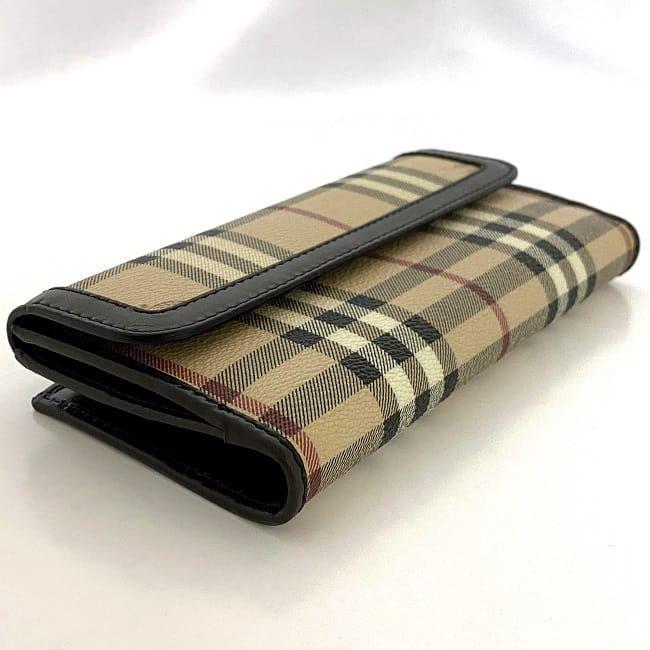BURBERRY バーバリー 二つ折り 長財布 ブラウン ベージュ ノバ
