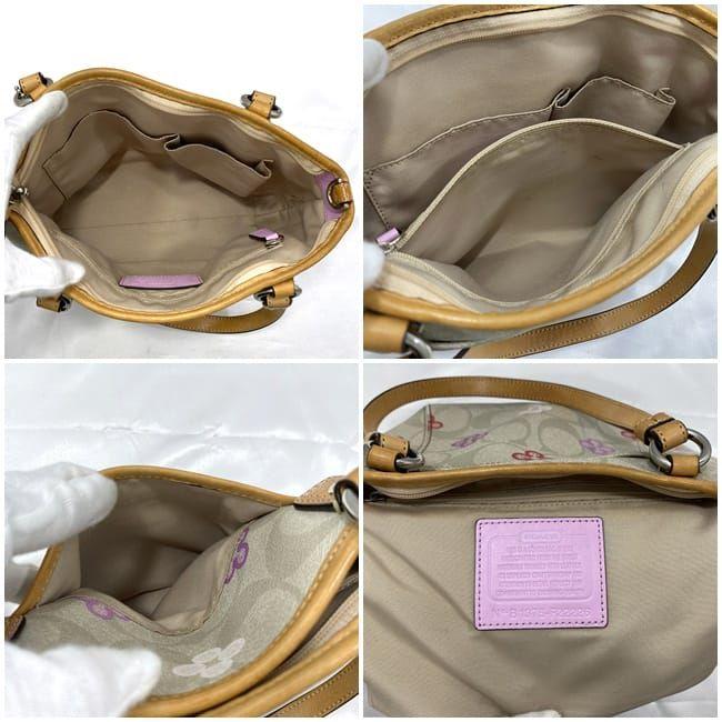 未使用級☆COACHコーチ2wayショルダーバッグ シグネチャー マルチカラー COACH コーチ 2way ショルダー バッグ グレー ベージュ マルチ