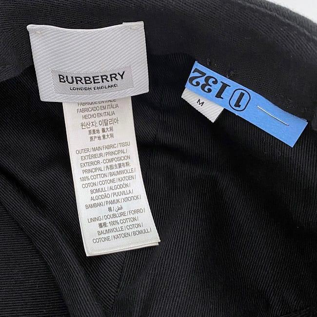 BURBERRY（バーバリー） キャップ ブラック モノグラムモチーフ