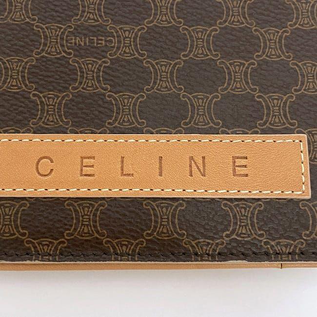 CELINE セリーヌ 二つ折り 長財布 ブラウン マカダム ec-20447