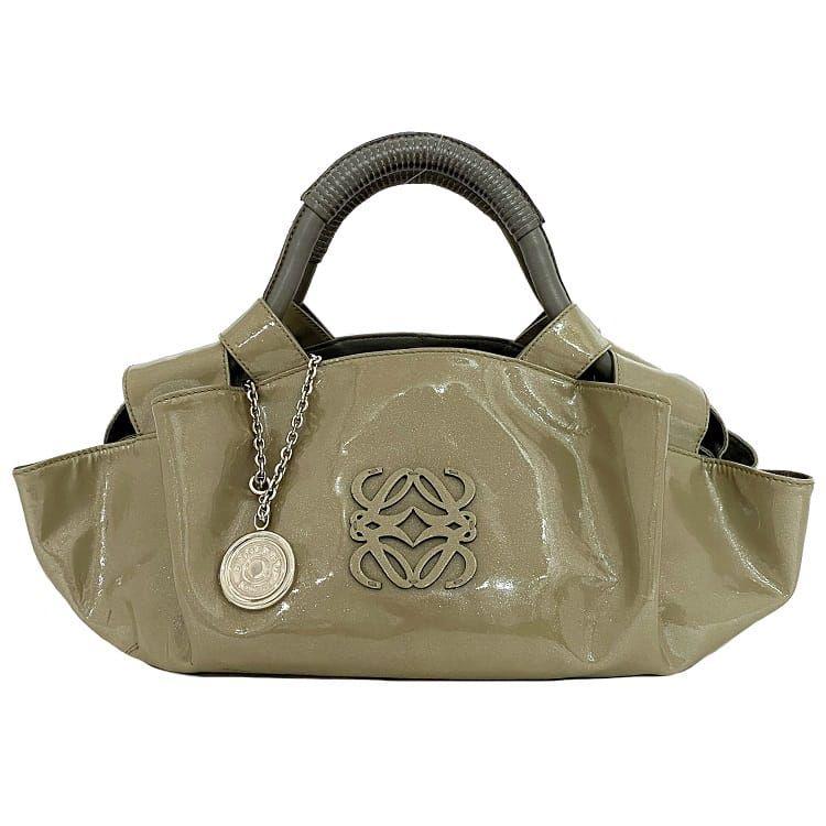 LOEWE ロエベ アナグラム ナッパアイレ ハンドバッグ チャーム付き
