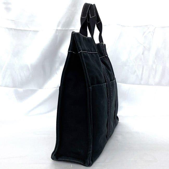 HERMES エルメス ドーヴィル トート MM ネイビー ブラック ec-20554 