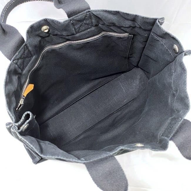 HERMES エルメス ドーヴィル トート MM ネイビー ブラック ec-20554 