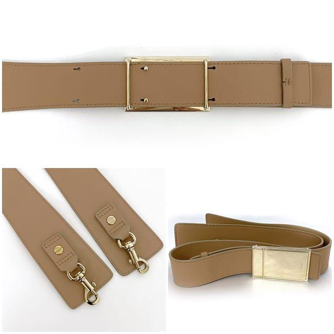 Chloe（クロエ） 2way バッグ ベージュ サーモンピンク ec-20561 美品