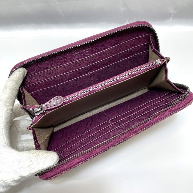 ボッテガヴェネタ 長財布 イントレチャート 編み込み ボルドー 箱&袋付き BOTTEGA VENETA ボッテガヴェネタ 長財布 イントレチャート 革