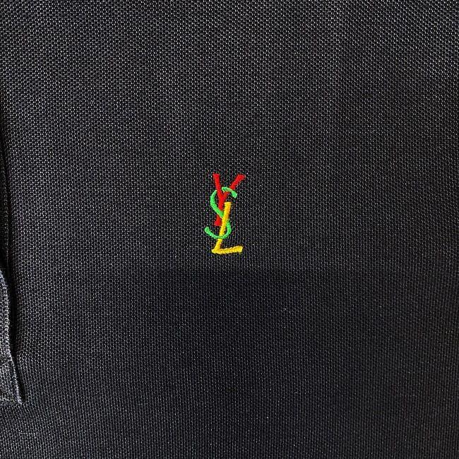 Yves Saint Laurent イヴサンローラン ポロシャツ ブラック M Yves Saint Laurent イヴサンローラン ポロシャツ ブラック M