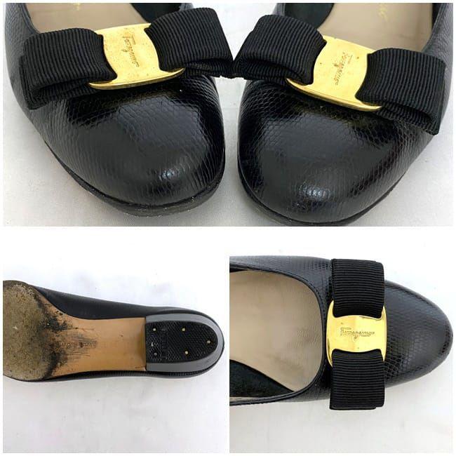 【新品】フェラガモ パンプス FERRAGAMO サルヴァトーレ フェラガモ パンプス ec-21190 ブラック