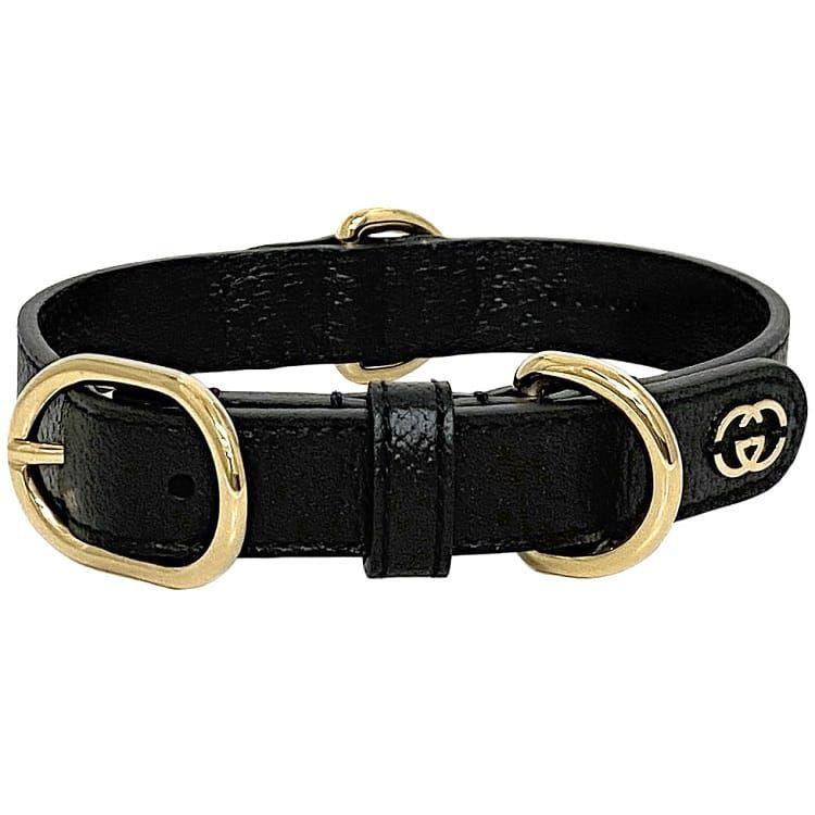 GUCCI グッチ 首輪 ec-21388 ブラック インターロッキング GUCCI グッチ 首輪 ec-21388 ブラック インターロッキング