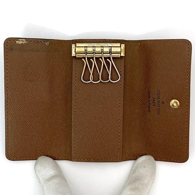 【美品】Louis Vuitton レザーキーケース ブラウン4連 LOUIS VUITTON ルイ ヴィトン 4連 キーケース ec-21457 ブラウン