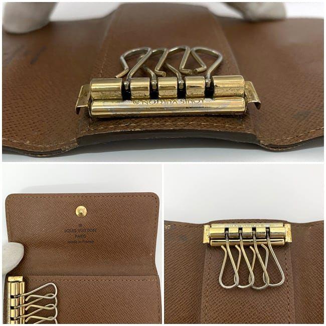 【美品】Louis Vuitton レザーキーケース ブラウン4連 楽天市場】【新品】 ルイヴィトン 4連キーケース ミュルティクレ