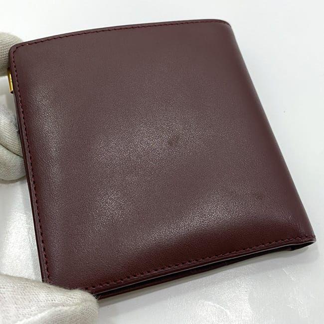 カルティエ Cartier 二つ折り財布 ボルドー 楽天市場】【未使用品】 カルティエ 二つ折り財布 小銭入れ有