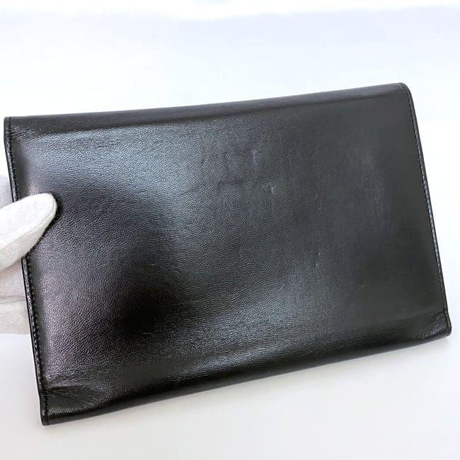 LOEWE（ロエベ） 三つ折り 財布 ec-21948 ブラック アナグラム 美品