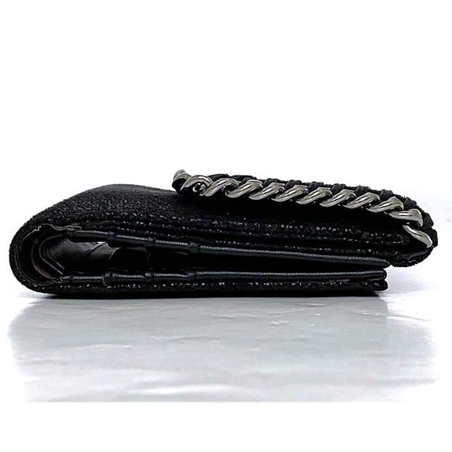 Stella McCartney ブラック二つ折り財布　ファラベラ STELLA McCARTNEY ステラマッカートニー Sm Zip Wallet Falabe