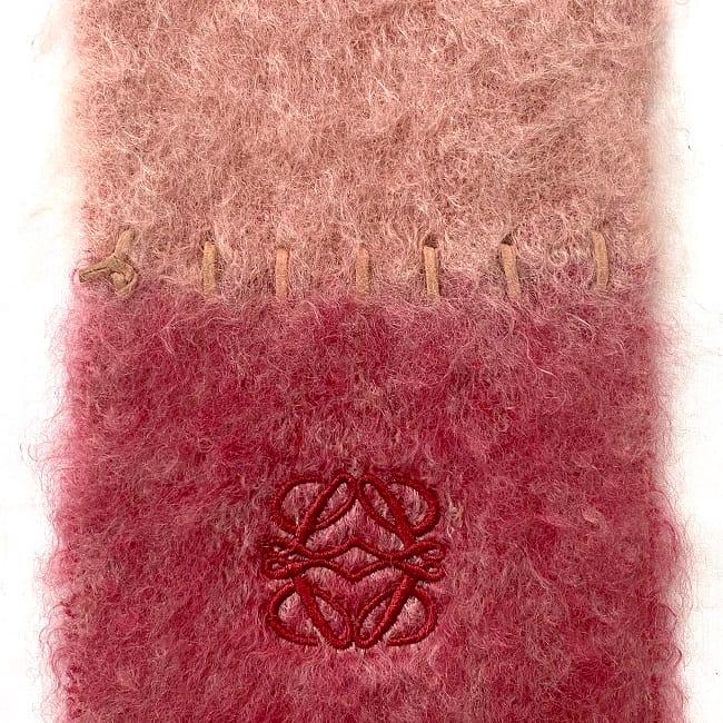 LOEWE（ロエベ） マフラー ec-22267 ピンク レッド グラデーション