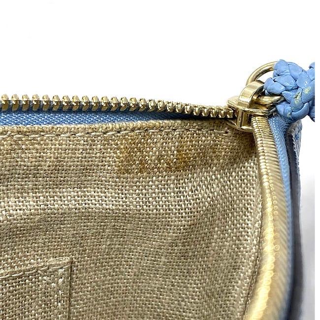 GUCCI（グッチ） ポーチ ec-22858 ライトブルー バンブー 449652 美品