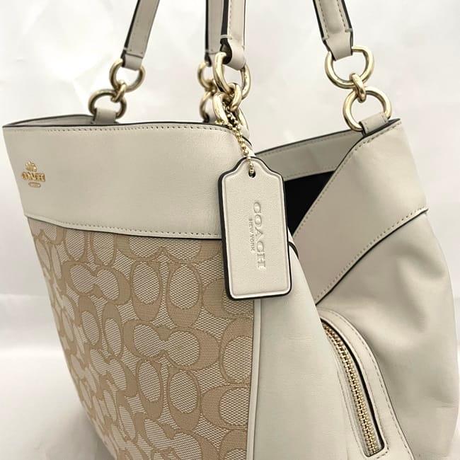 COACH（コーチ） トートバッグ ec-23009 ホワイト クリーム