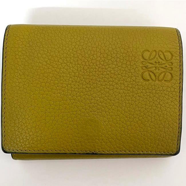 ロエベ 財布 アナグラム トライフォールド ウォレット 三つ折り