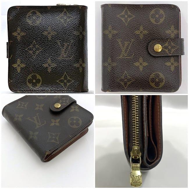 Louis Vuitton二つ折り財布 LOUIS VUITTON ルイ ヴィトン 財布 コンパクトジップ ec-23513