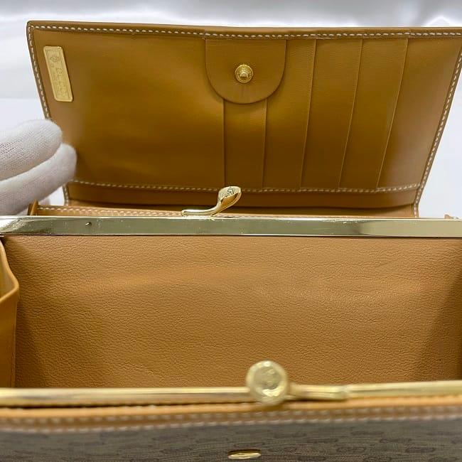 GUCCI（グッチ） 二つ折り 長財布 がま口 ec-23583 ベージュ キャメル