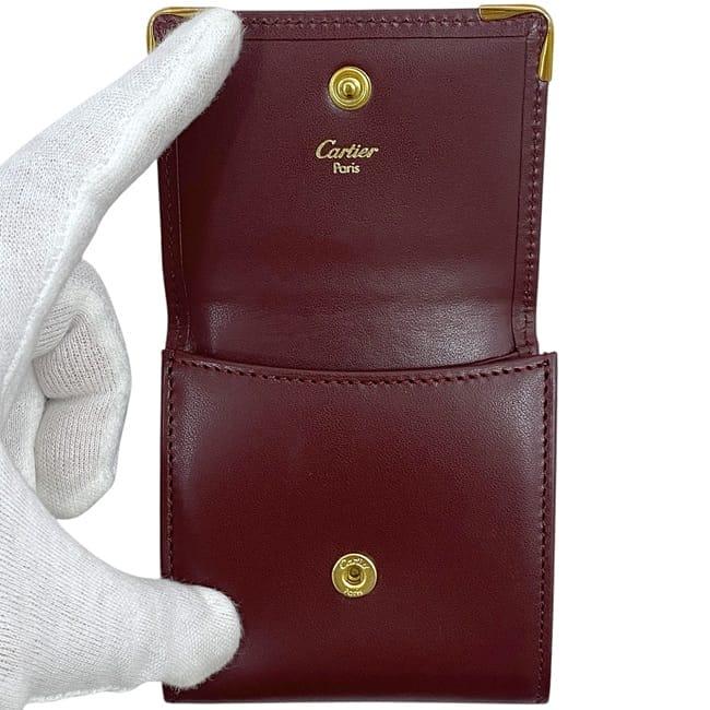 Cartier（カルティエ） コインケース ec-23732 ボルドー マスト 美品