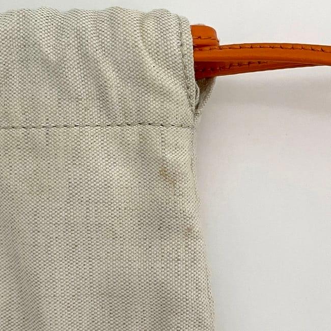 miu miu（ミュウミュウ） 巾着 バッグ ec-23740 ナチュラル オレンジ