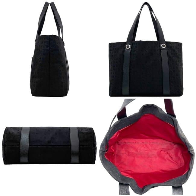 BVLGARI（ブルガリ） トートバッグ ec-23801 ブラック ロゴマニア 軽い