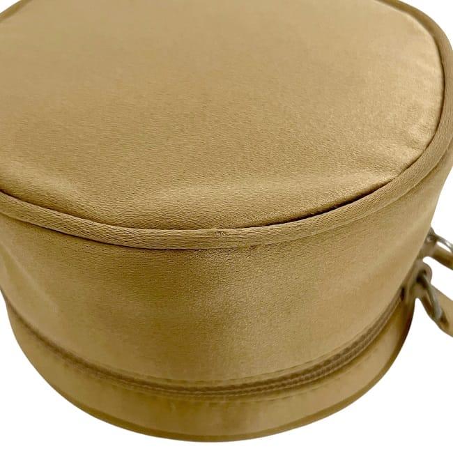 PRADA（プラダ） ポーチ ec-23827 ゴールド 美品 サテン 中古 ラウンド