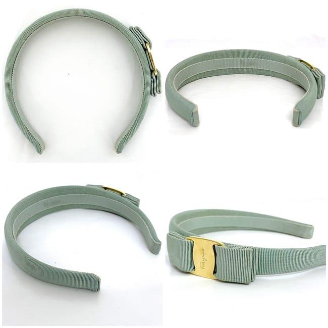 サルヴァトーレ フェラガモ カチューシャ ec-24015 ライトグリーン