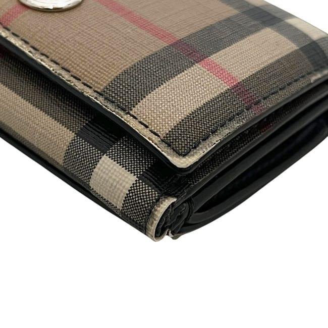 BURBERRY（バーバリー） 三つ折り 財布 ベージュ ブラック ノバ