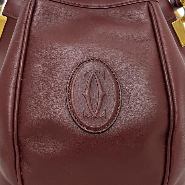 Cartier（カルティエ） ショルダーバッグ ボルドー マスト 美品 巾着