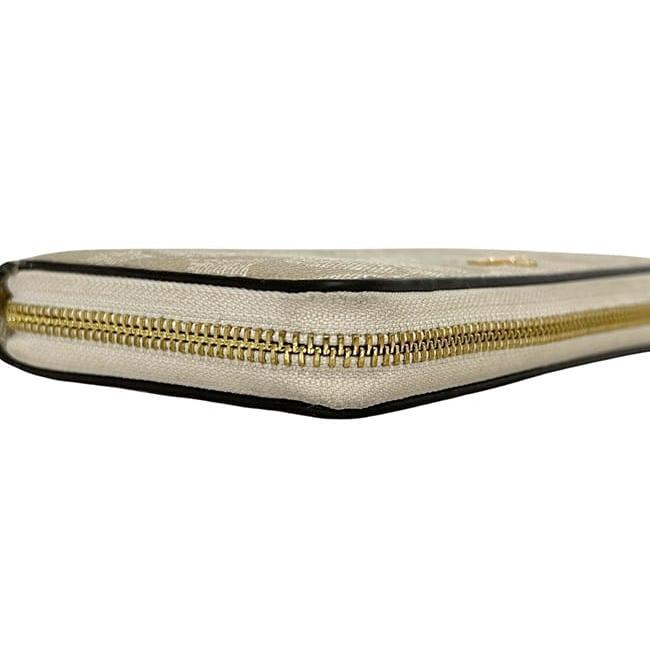 コーチ ラウンドファスナー 長財布 ベージュ シグネチャー CA4452 財布