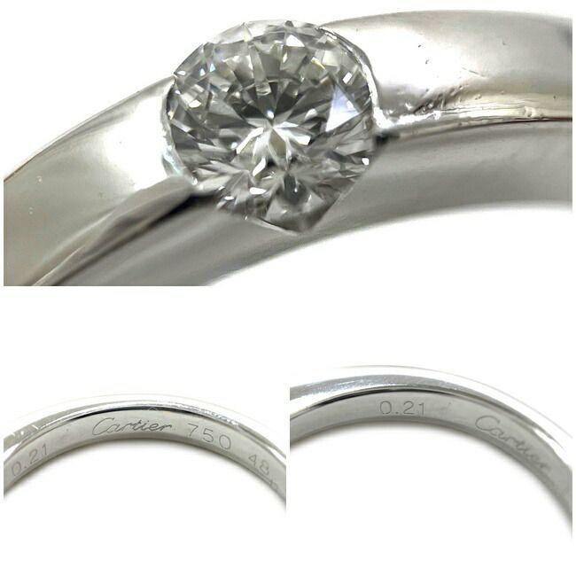 Cartier カルティエ 指輪 デートウィズリング WG ホワイトゴールド F  